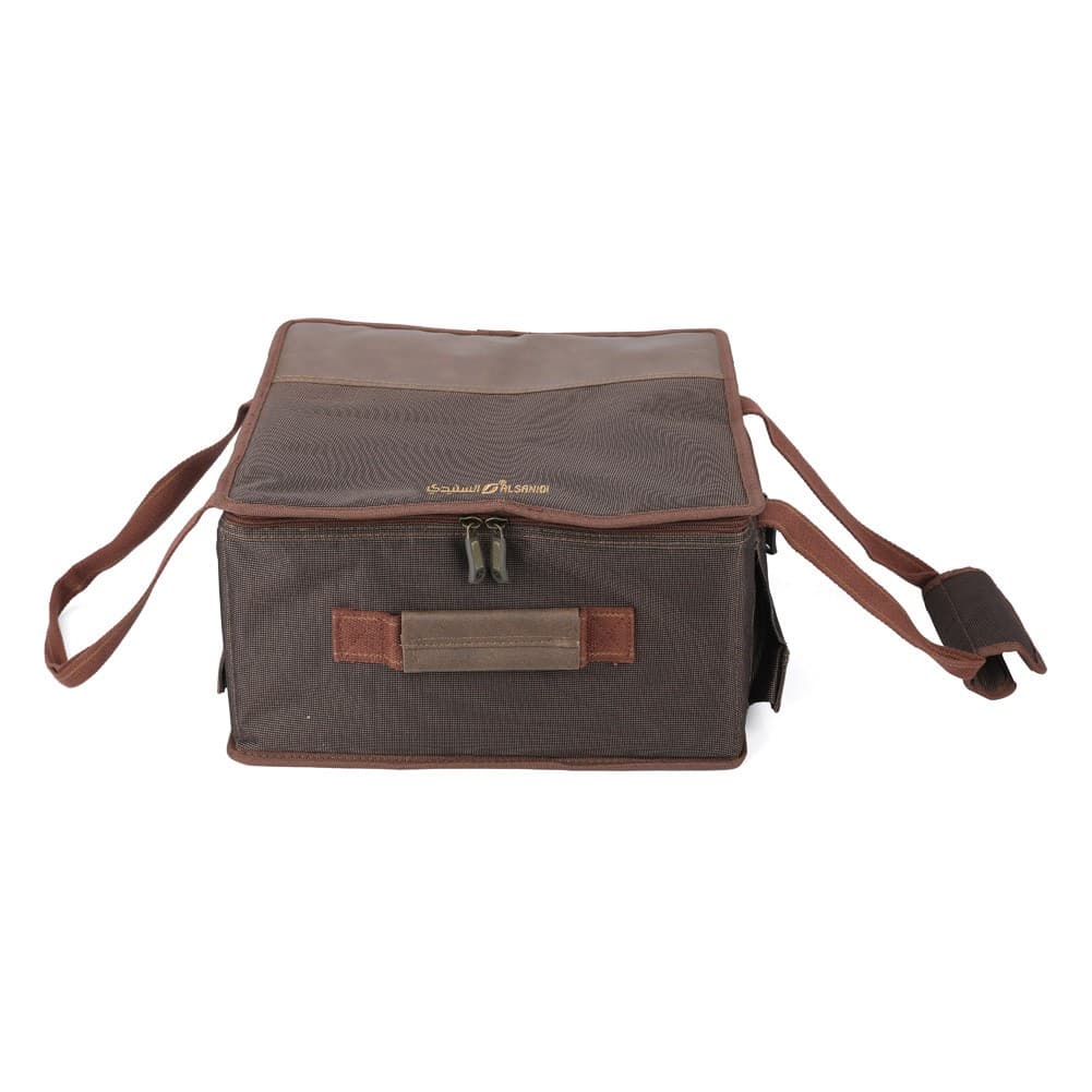 ALSANIDI, Al-Khair bag for trips, Camping bag, Coffee Brown, Size 38*37*20Cm