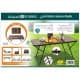 ALSANIDI, Foldable Aluminum Table, Foldable Table for Outdoor and Home Gardens, Brown, Size120*60*28*56Cm