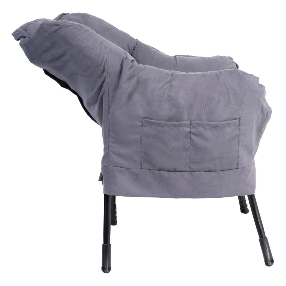 ALSANIDI, Comfortable Sofa Chair, Trips Chair, Gray, Size68*64*90Cm