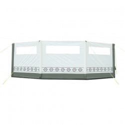 DPT, windbreak trips, Camping Curtain, White*Green, Size500*140 Cm