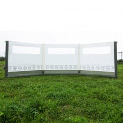 DPT, windbreak trips, Camping Curtain, White*Green, Size500*140 Cm