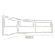 DPT, windbreak trips, Camping Curtain, White*Green, Size500*140 Cm