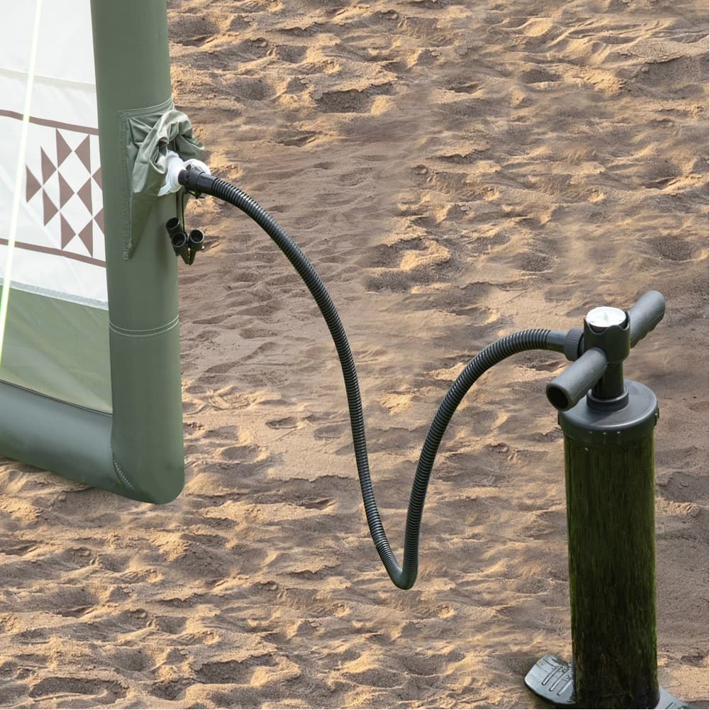 DPT, windbreak trips, Camping Curtain, White*Green, Size500*140 Cm