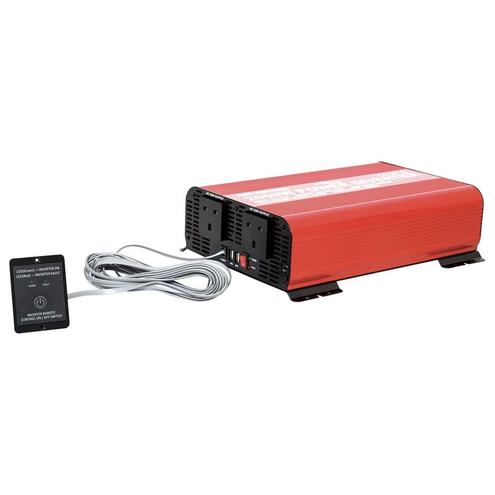 DPT, Pure sine wave power inverter, Car Power Converter, Red, Size 6*8*2.5 Cm