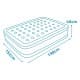 ALSANIDI, Air mattress, Air bed, Kaki, Size198*152*46 Cm