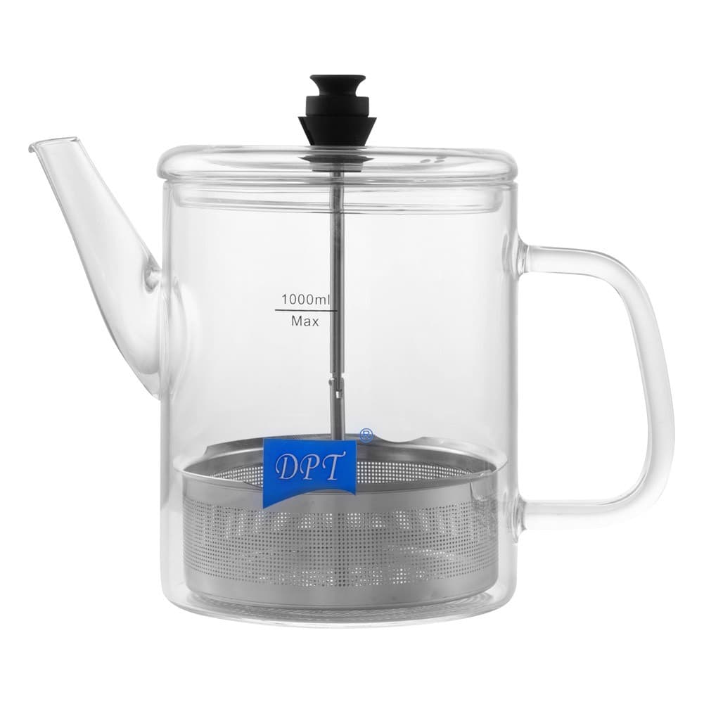 DPT, glass teapot, Transparent , capacity1000ml
