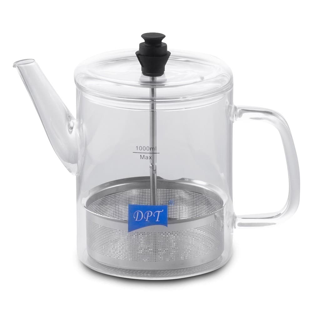 DPT, glass teapot, Transparent , capacity1000ml