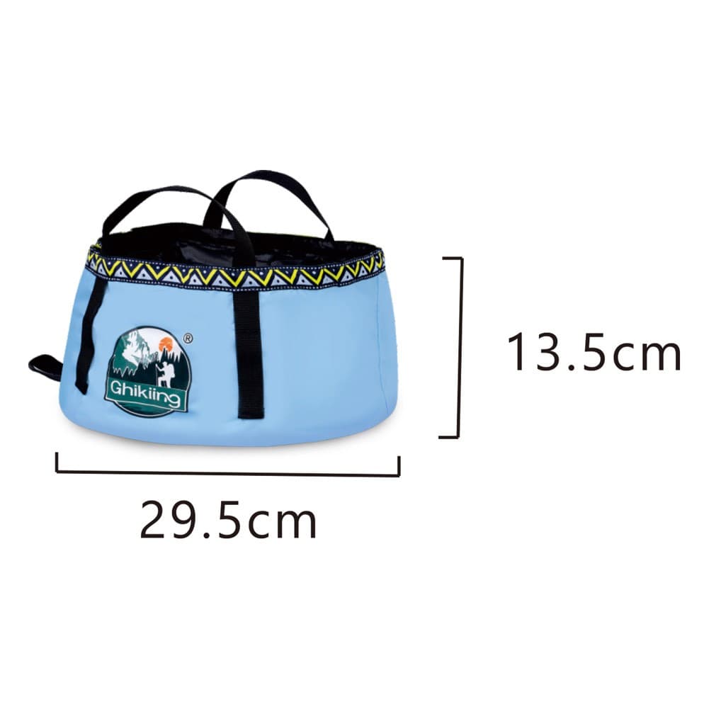Ghiking, Collapsible water bucket, Blue, Size 29.5*13.5 Cm