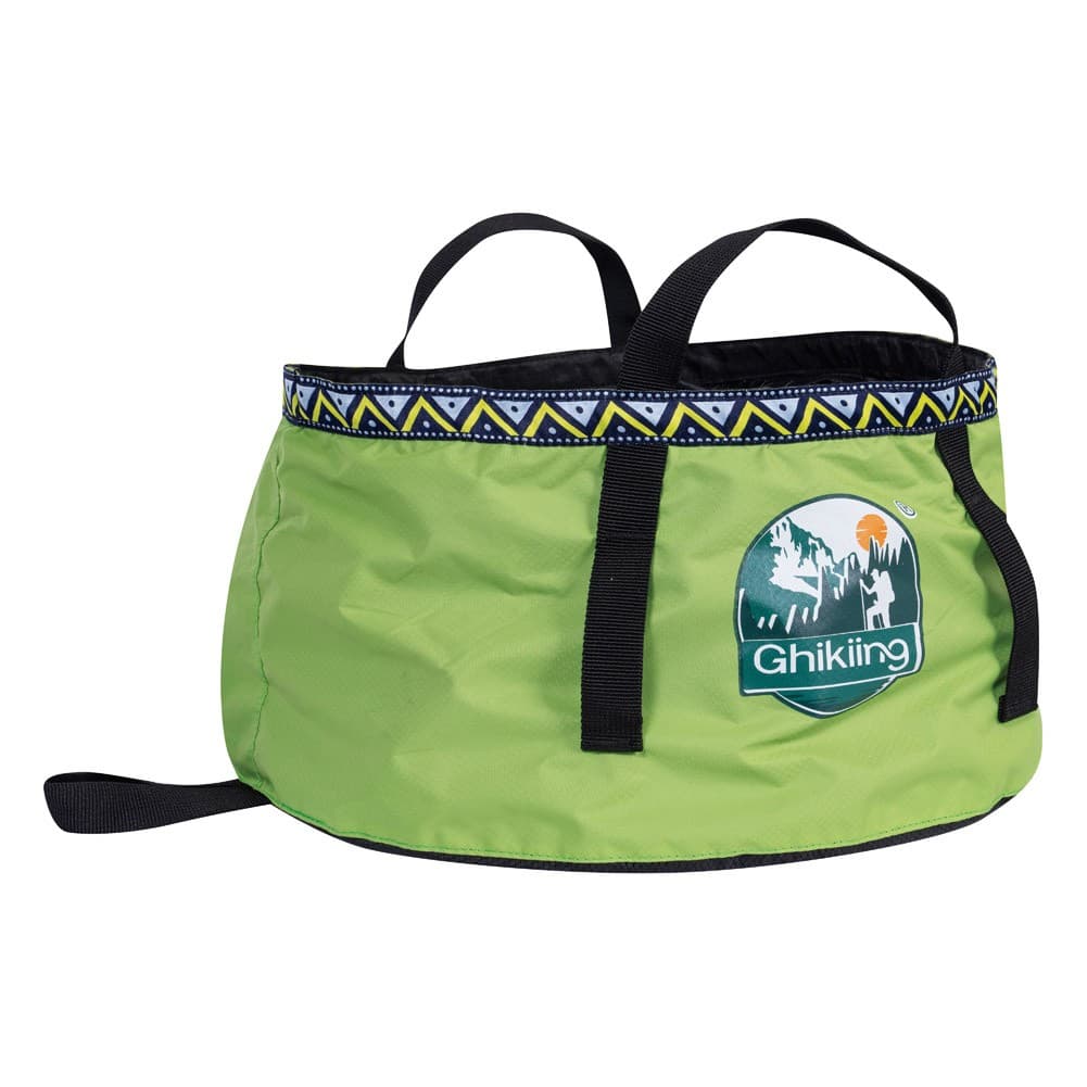 Ghiking, Collapsible water bucket, Green, Size 31*15.5 Cm