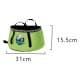 Ghiking, Collapsible water bucket, Green, Size 31*15.5 Cm