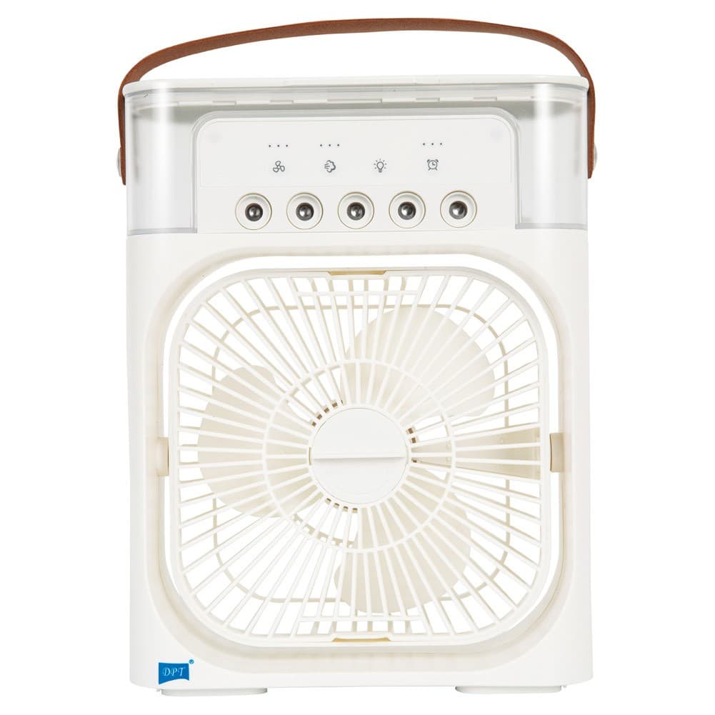 DPT, Air cooling fan, Small Fan, White, Size 21*9*26 Cm