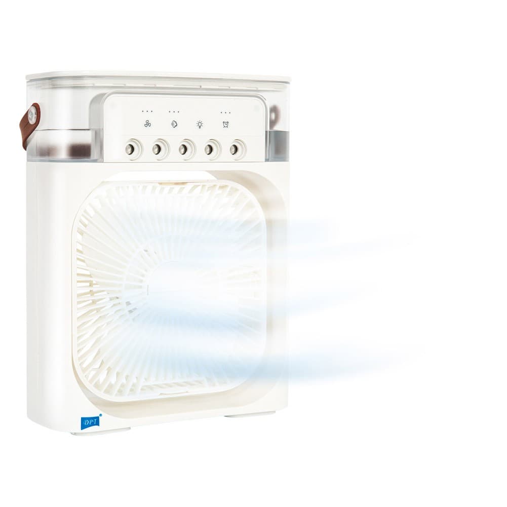 DPT, Air cooling fan, Small Fan, White, Size 21*9*26 Cm