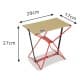 DPT, Foldable Camping Chair, Trips Chair, Red, Size 30*15.5*27 Cm