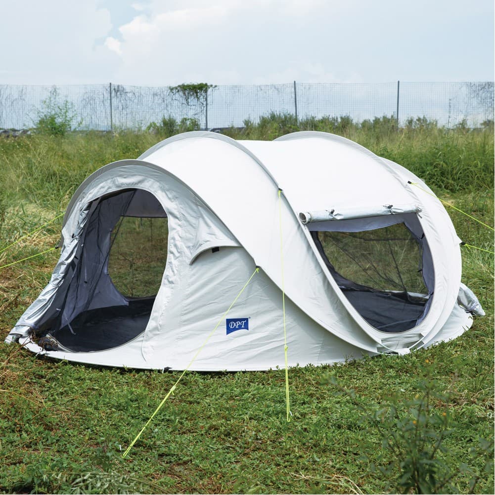 DPT, Nylon spontaneous overnight tent,  Inflatable Tent, Gray, Size 300*200*125 Cm