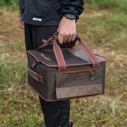 ALSANIDI, Al-Khair bag for trips, Camping bag, Coffee Brown, Size 33*32*18Cm
