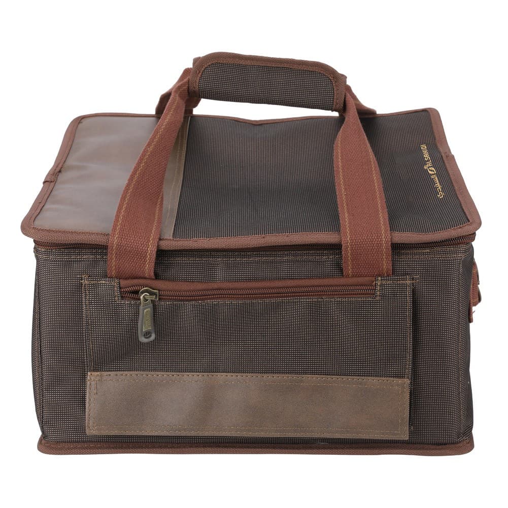 ALSANIDI, Al-Khair bag for trips, Camping bag, Coffee Brown, Size 33*32*18Cm