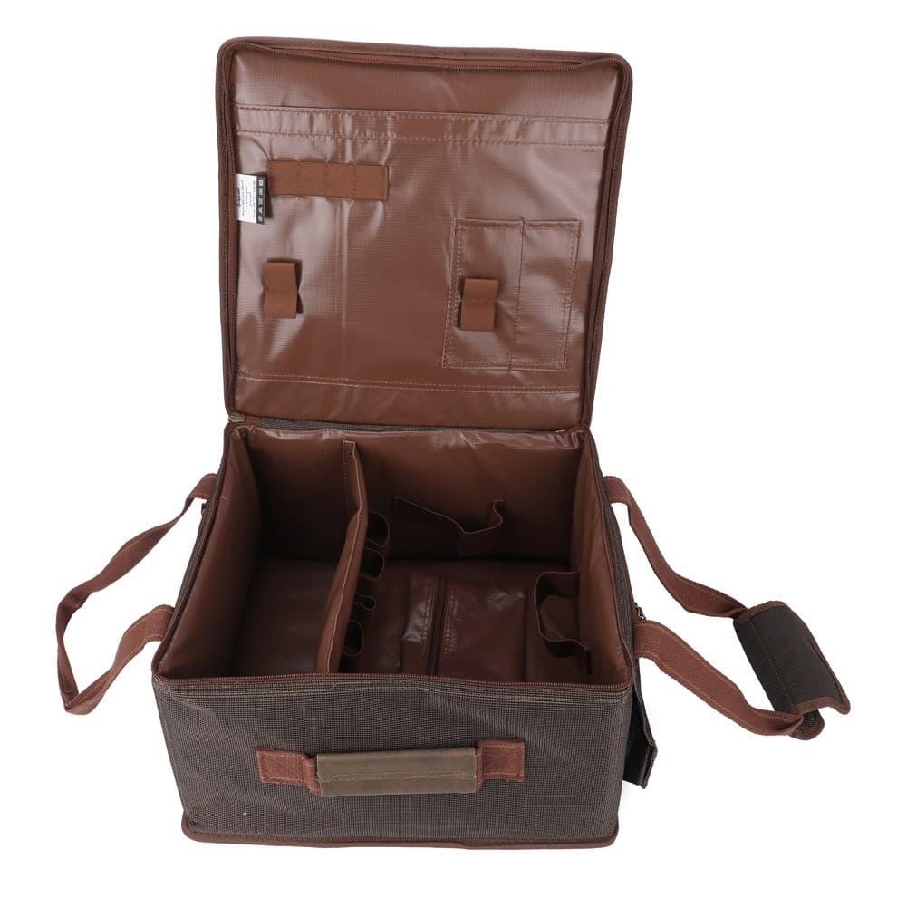 ALSANIDI, Al-Khair bag for trips, Camping bag, Coffee Brown, Size 33*32*18Cm