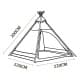 DPT, Pyramid lodge tent, Kaki, Size220*220*200 Cm