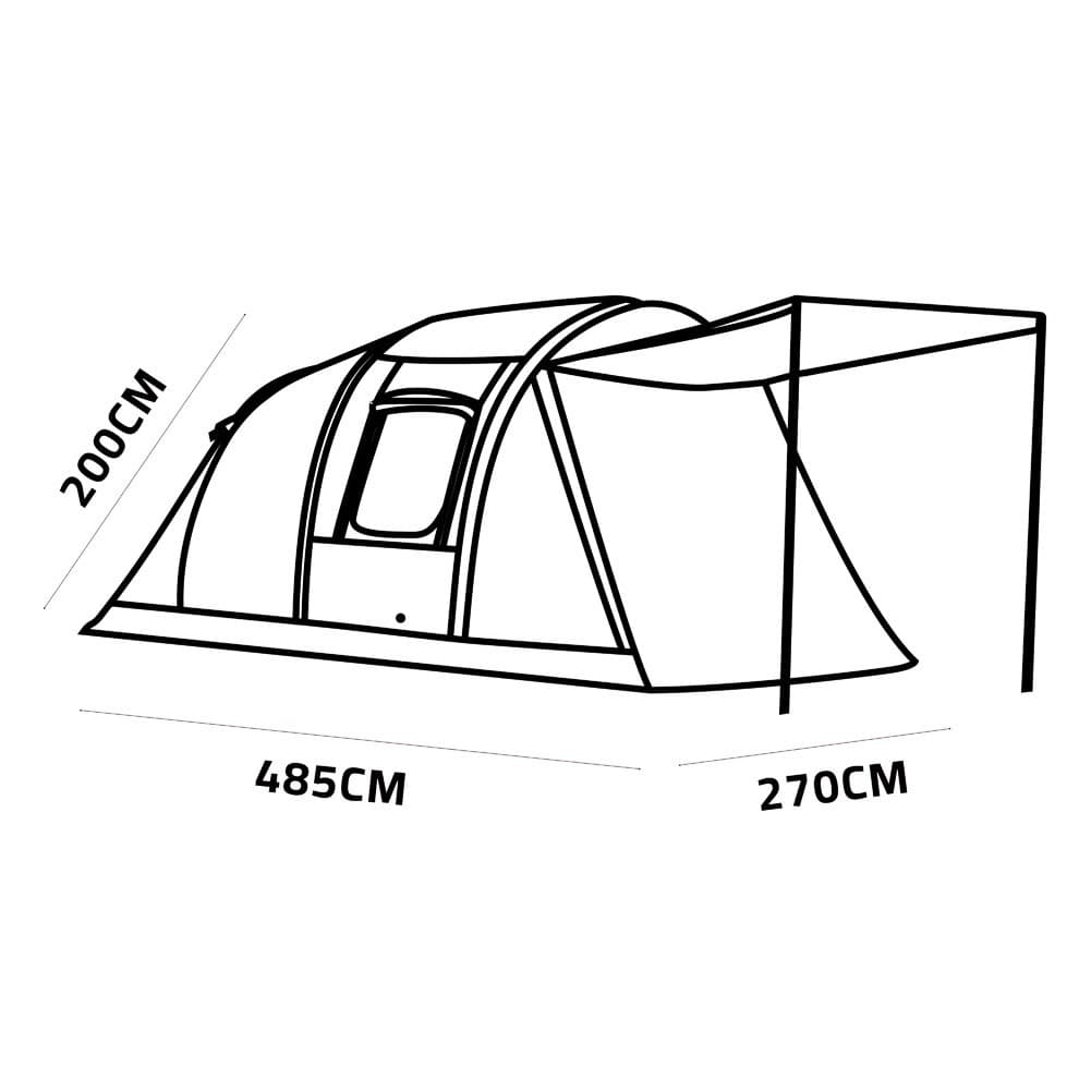 DPT, Air Cotton Tent for Trips, Inflatable Tent, Gray, Size485*270*200 Cm