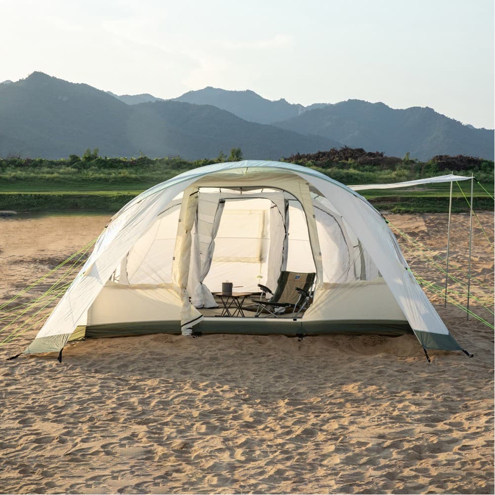 DPT, Air Cotton Tent for Trips, Inflatable Tent, Gray, Size640*390*225 Cm