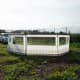 DPT, windbreak trips, Camping Curtain, White*Green, Size1140*140 Cm
