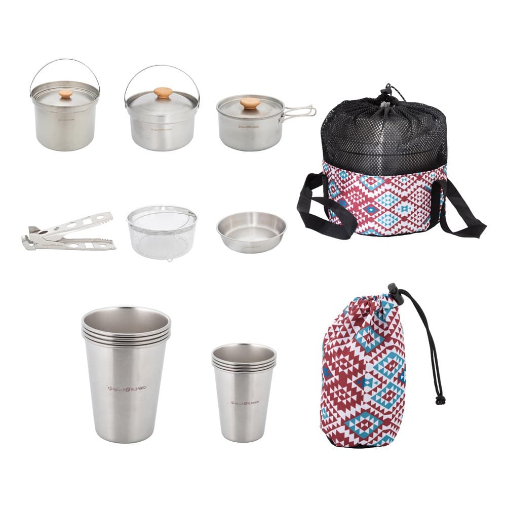 ALSANIDI, Complete camping kit, Multicolored , Set 15 pcsة