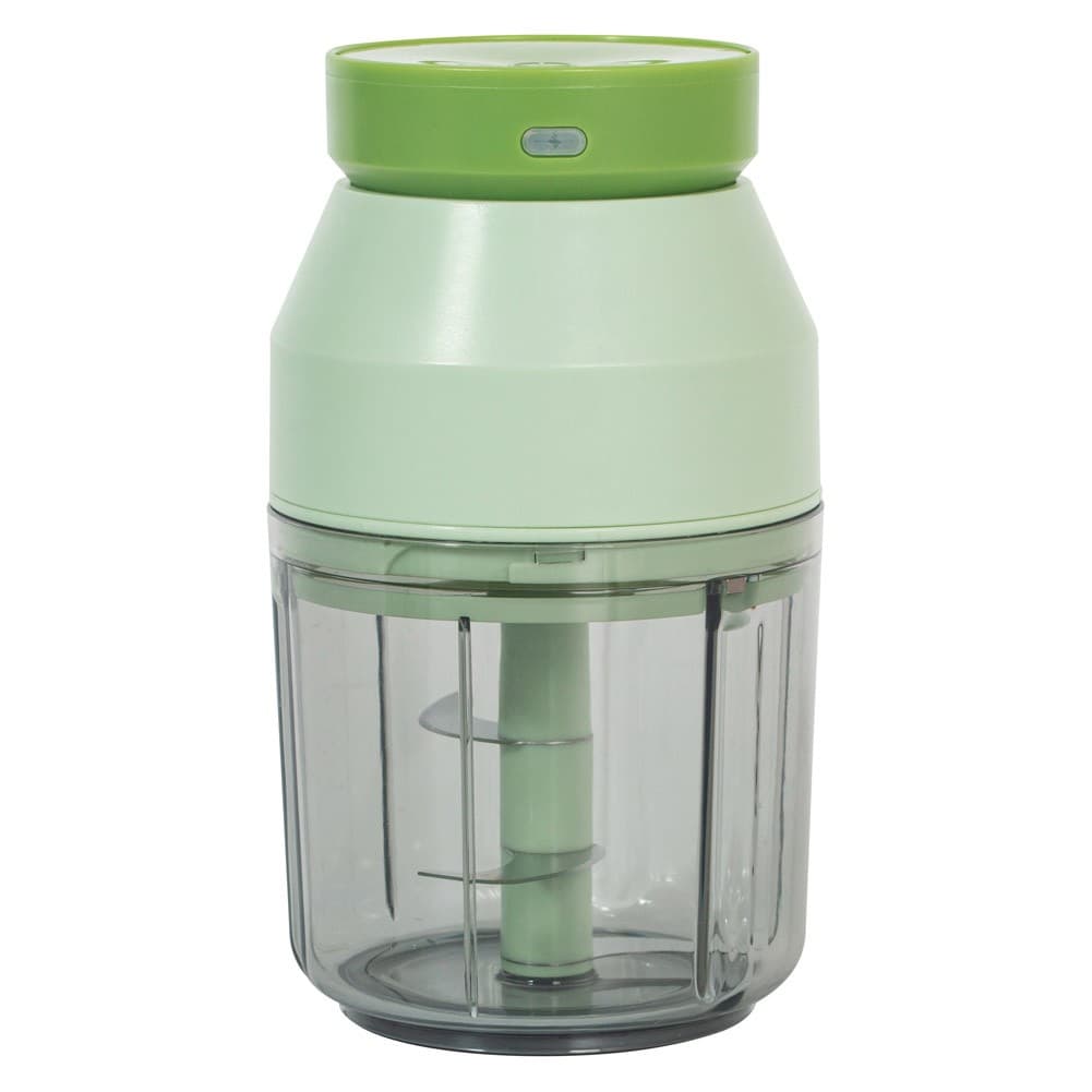 ALSANIDI, USB charging Electric onion chopper, Electric garLic slicer, Green, capacity 400 ml