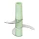 ALSANIDI, USB charging Electric onion chopper, Electric garLic slicer, Green, capacity 400 ml