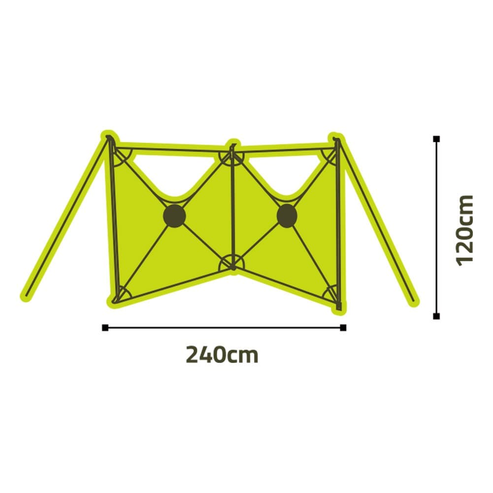 DPT, Kitchen windbreak trips, Camping Curtain, Beige, Size 240*120 Cm