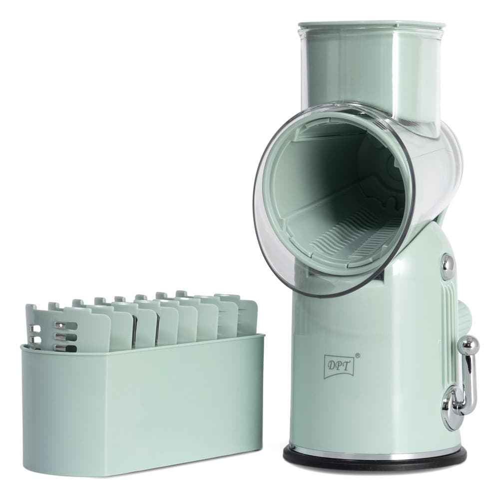 DPT, Manual chopper, Manual Vegetables slicer, Green, Size 24.5*13.2*28 Cm
