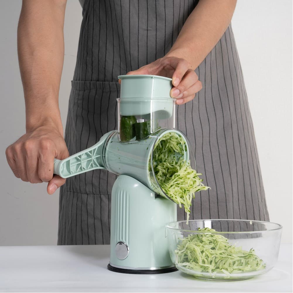 DPT, Manual chopper, Manual Vegetables slicer, Green, Size 24.5*13.2*28 Cm