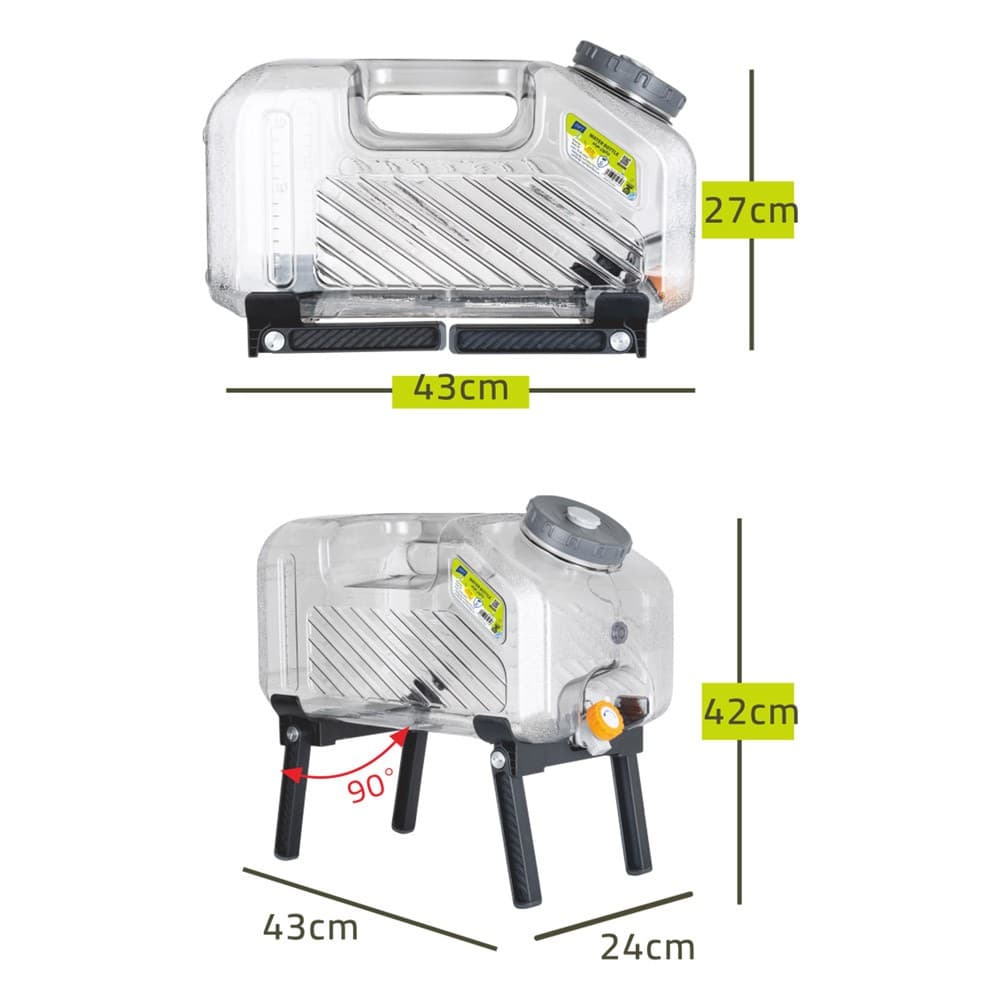 DPT, Water Gallon, Water and beverage Gallon, Transparent , capacity 15 L