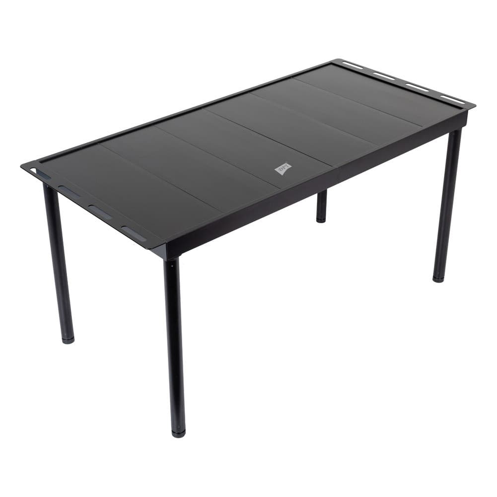 DPT, Foldable Camping Kitchen Table, Foldable Table for Outdoor and Home Gardens, Black, Size 82*38*40 Cm