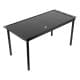 DPT, Foldable Camping Kitchen Table, Foldable Table for Outdoor and Home Gardens, Black, Size 82*38*40 Cm