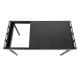 DPT, Foldable Camping Kitchen Table, Foldable Table for Outdoor and Home Gardens, Black, Size 82*38*40 Cm