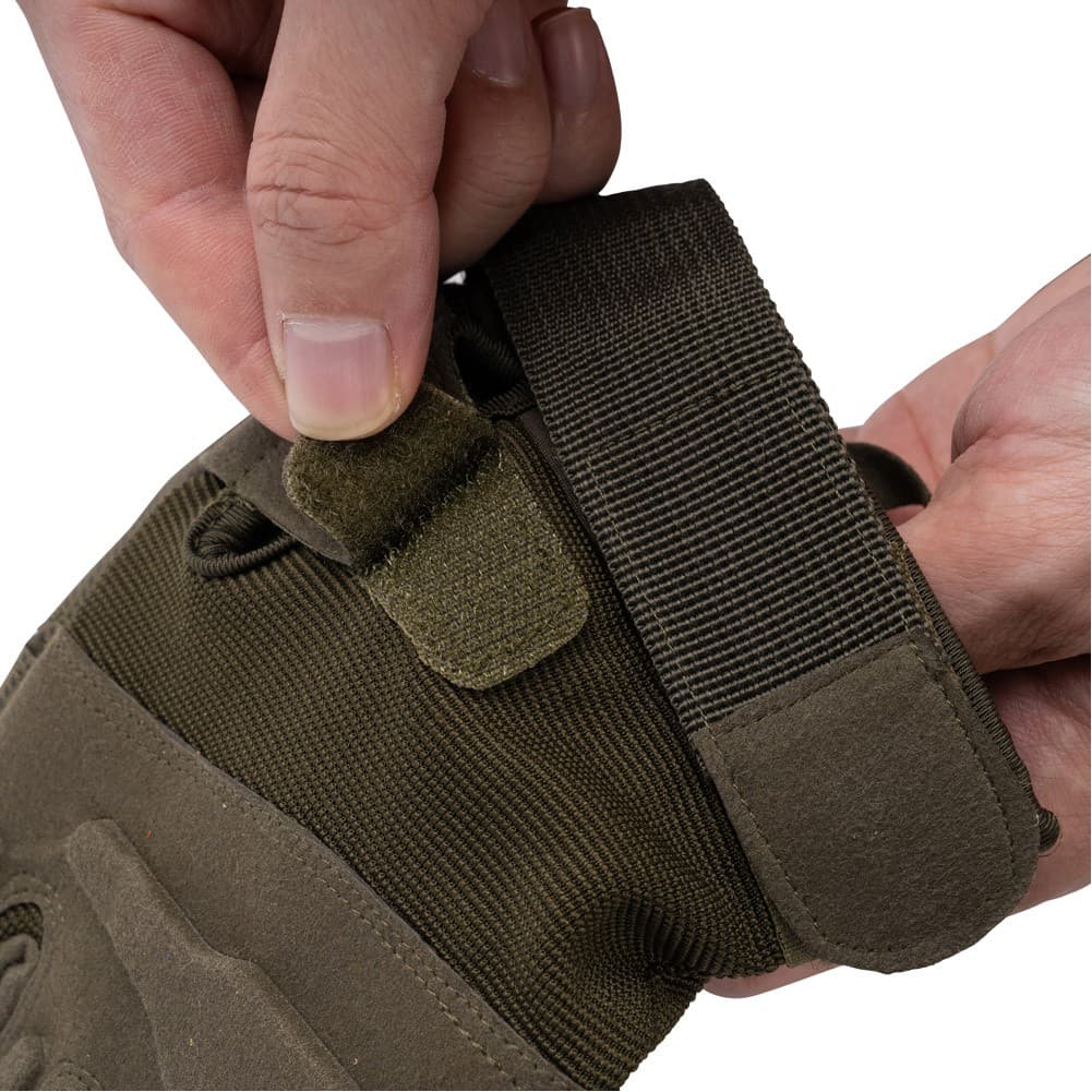 ALSANIDI, Camping Hand Gloves, Outdoor Gloves with Anti-Slip Grip, Green, Size L24*W10.5 Cm