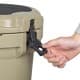 DPT, Plastic thermos for cold Liquids, Polyethylene water thermos, Brown, capacity 19 L Size 43.5*40.5*42.6 Cm