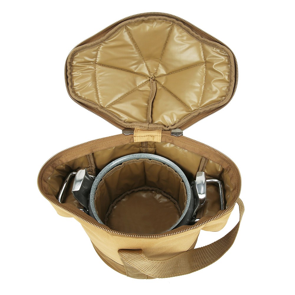 ALSANIDI, Cooking Pressure bag for trips, Pressure cooker Bag, Kaki, Size 39*30.5*33Cm