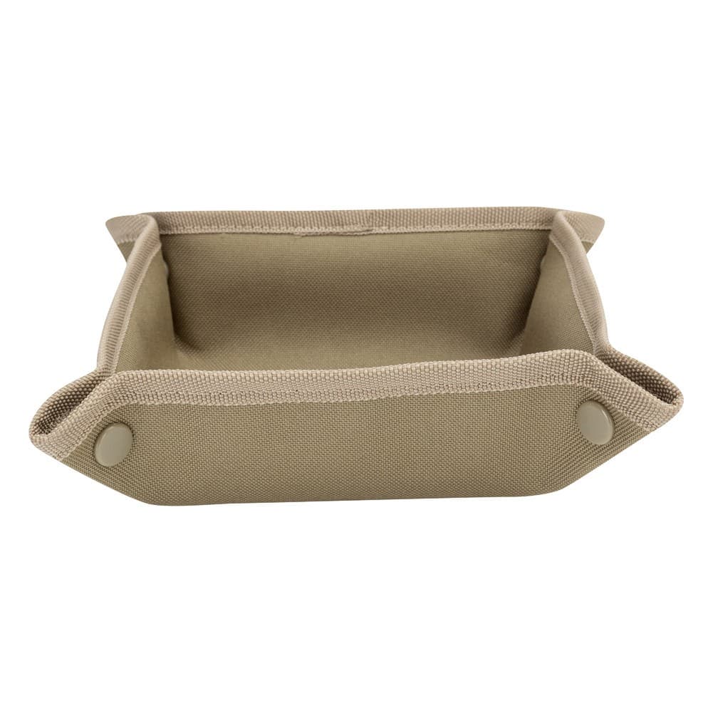 Ghiking, Foldable serving tray, Kaki, Size 24*24*5 Cm