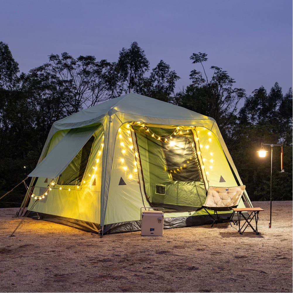 DPT, Camping Tent, Green, Size 240*240*196 Cm
