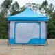 ALSANIDI, Garden and camping umbrella, Portable Car Umbrella, Gray*Blue,L: 300 * W: 300 * H: 300/315/330 CM
