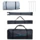 ALSANIDI, Garden and camping umbrella, Portable Car Umbrella, Gray*Blue,L: 300 * W: 300 * H: 300/315/330 CM