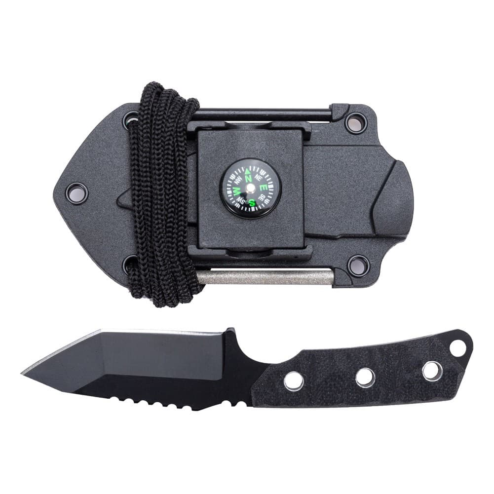 ALSANIDI, Folding Hunting Knife, Pocket Foldable knife, Black, Size 7.2 Cm  Thickness 3.5 mm