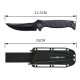 ALSANIDI, Folding Hunting Knife, Pocket Foldable knife, Black, Size 11.8 Cm  Thickness 3 mm
