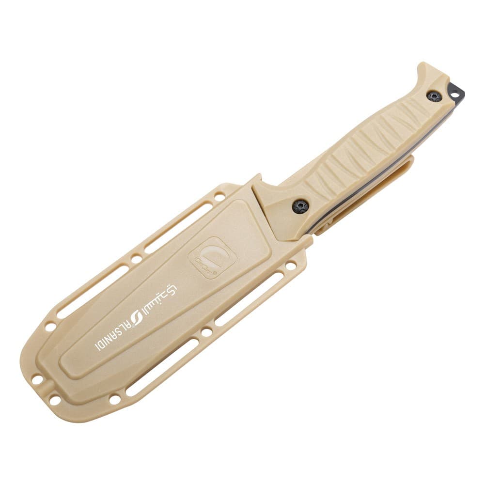 ALSANIDI, Folding Hunting Knife, Pocket Foldable knife, Sandy*Balck, Size 11.8 Cm  Thickness 3 mm