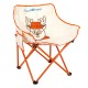 ALSANIDI, Foldable Camping Chair for Kids, Baby chair, Orang, Size42*42*68 Cm