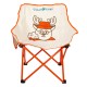 ALSANIDI, Foldable Camping Chair for Kids, Baby chair, Orang, Size42*42*68 Cm