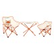ALSANIDI, Foldable Camping Chair for Kids, Baby chair, Orang, Size42*42*68 Cm