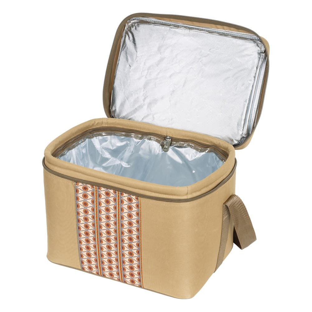 ALSANIDI, Heat and cold insulated keeping bag for food and drinks, Food bag for Trips, Kaki, Size 36*26*26Cm