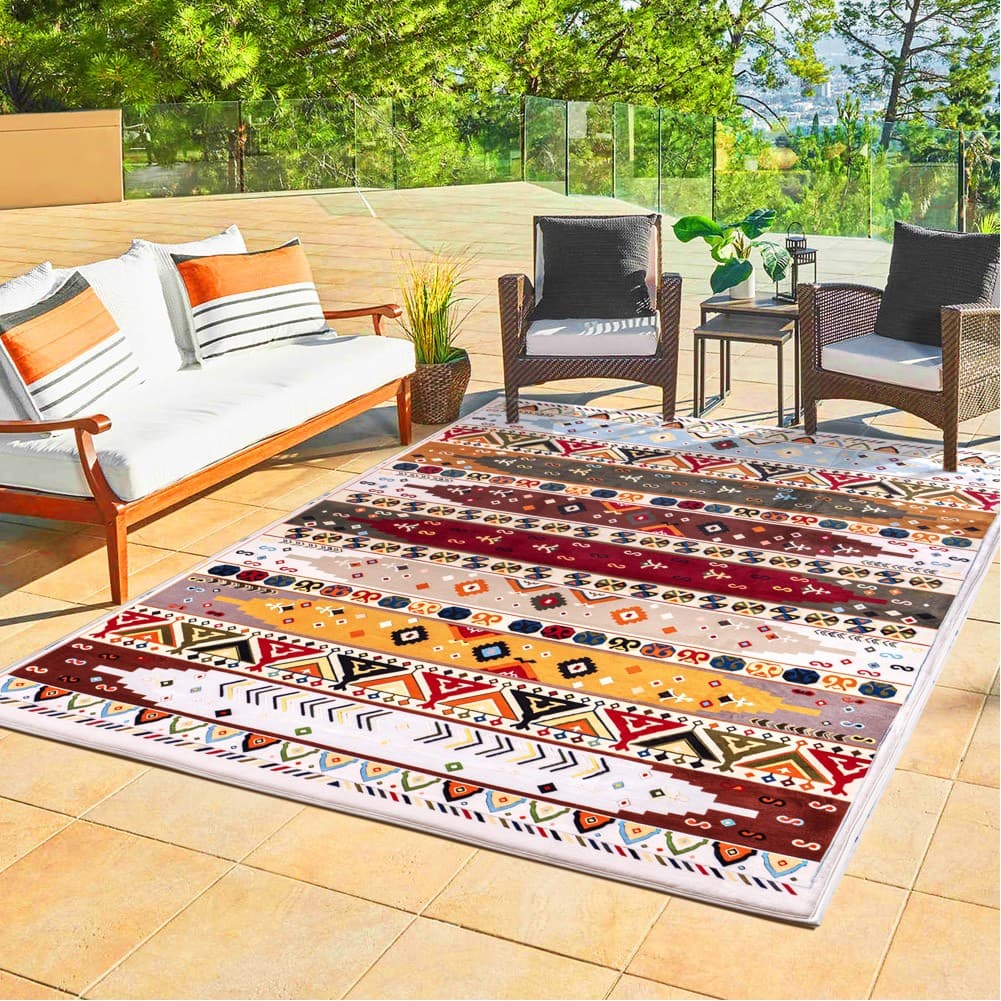 ALSANIDI, Ground seating mat for camping , Portable Camping and Hiking Floor Mat, Multicolored , Size200*140 Cm
